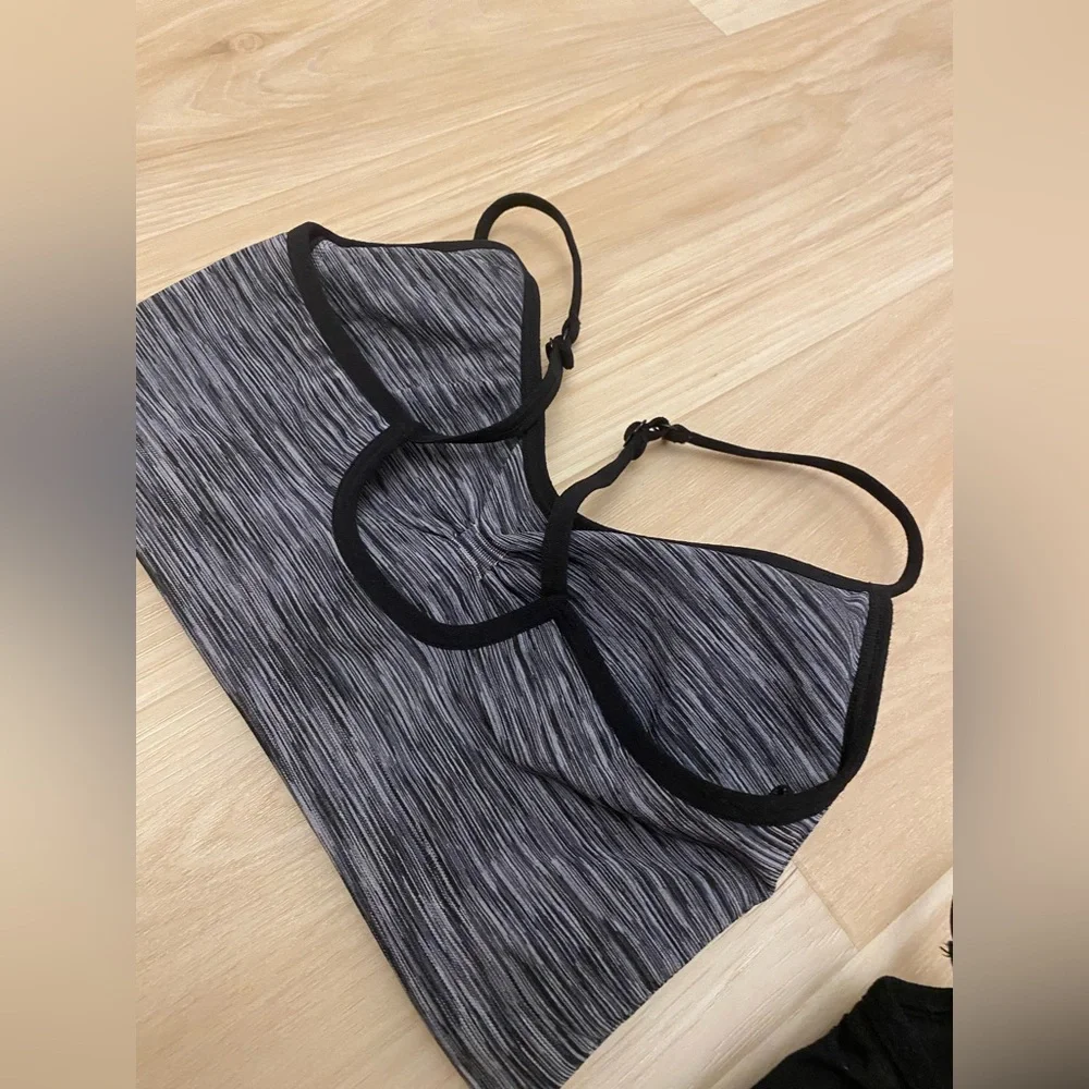 Women's Black and Gray Sport Bra set of two St Eve - Picture 9 of 11
